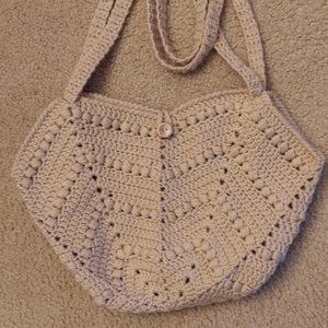 Handmade granny square hobo bag